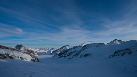 Sphinxterasse: Konkordiaplatz und  Aletschgletscher